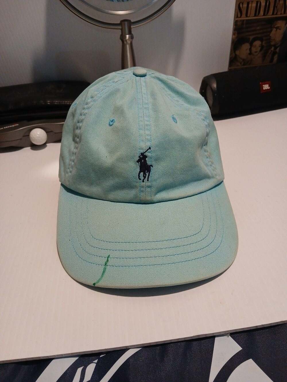 Polo Ralph Lauren Baseball Cap One Size Light Blue Cotton Chino Strapback